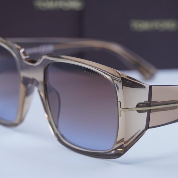 Tom Ford Ryder-02 FT1035 45F Square Sunglasses – Light Brown/Brown main image 6